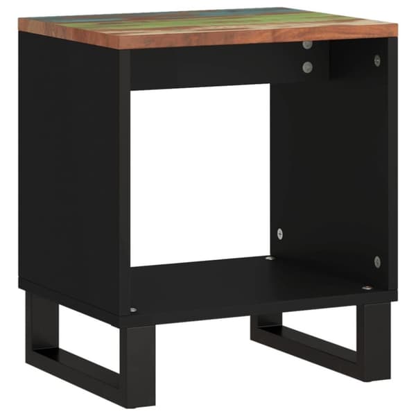 vidaXL sofabord 40x31x46 cm massivt genbrugstræ og konstrueret træ