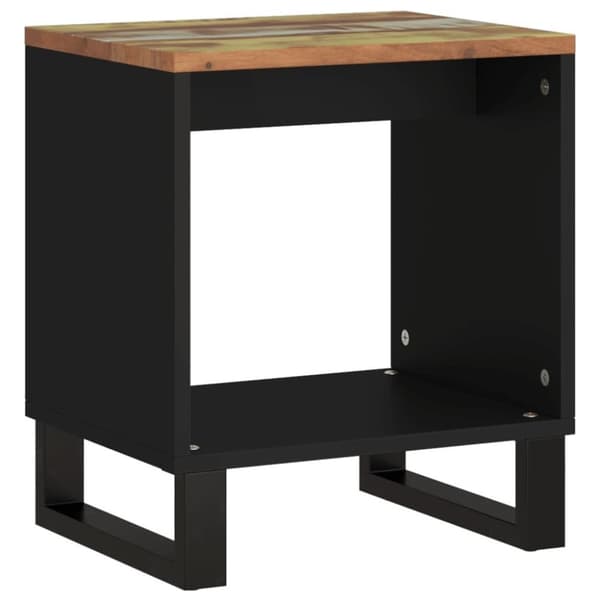 vidaXL sofabord 40x31x46 cm massivt genbrugstræ og konstrueret træ
