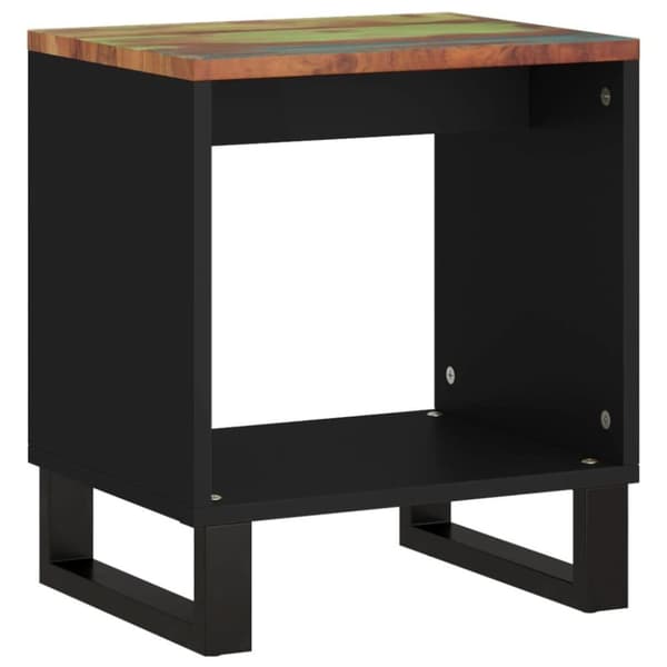 vidaXL sofabord 40x31x46 cm massivt genbrugstræ og konstrueret træ