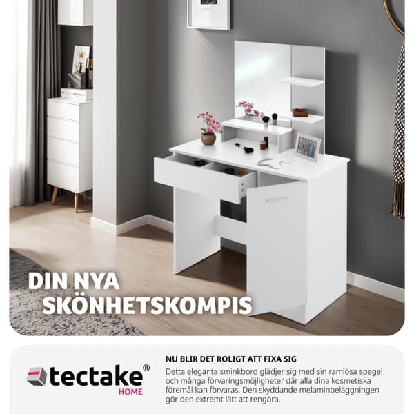 Sminkbord Zoe - vit