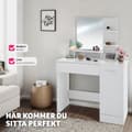 Miniatyrbild 8 av 11: Sminkbord Zoe - vit