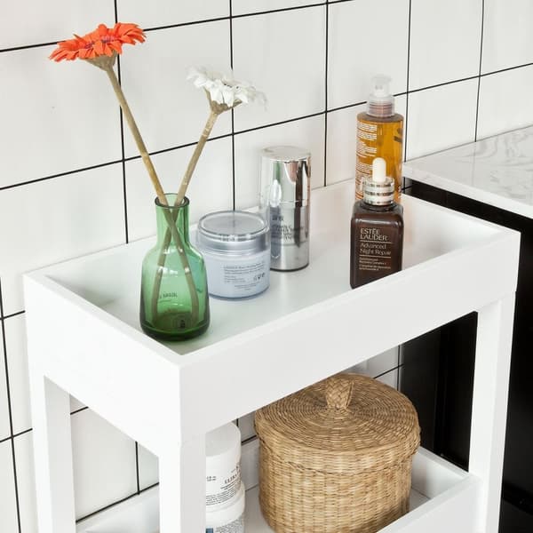 Serveringsvogn, FKW49-W, 40x21x83 cm, Brun