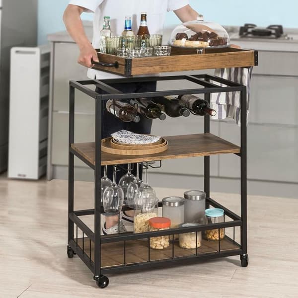 Serveringsvagn, FKW56-N, 79x40x90 cm, Vit
