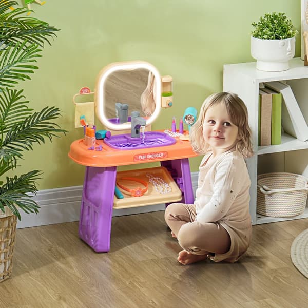Sminkbord, 55x29x71 cm, Lila