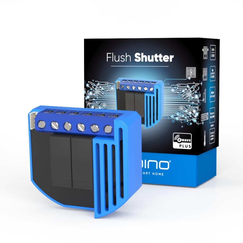 Inbyggnadsmodul för rullgardiner - Flush shutter - Gen5 - Qubino