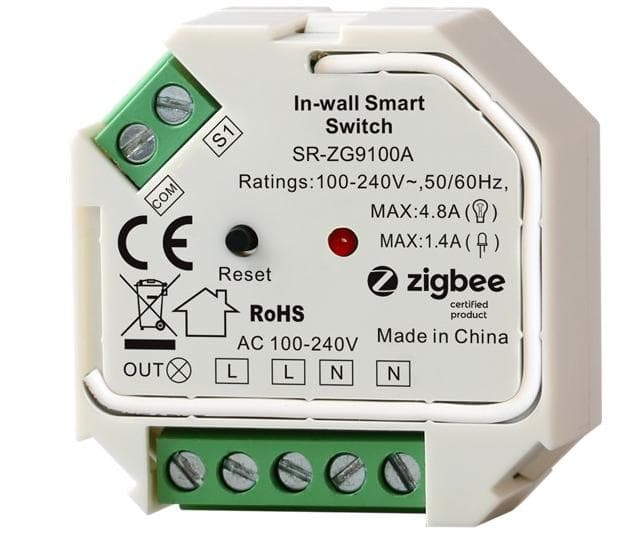 Inbyggnadsrelä - Micro Switch ZigBee