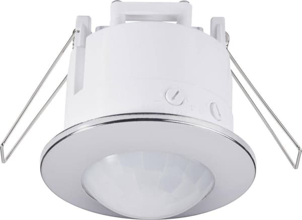 Renkforce 1289331 Loft, forsænket PIR bevægelsesdetektor 360° relæ krom IP20