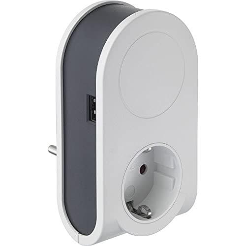 Sygonix SY-4547666 adapterstik med USB 2-benet hvid, sort