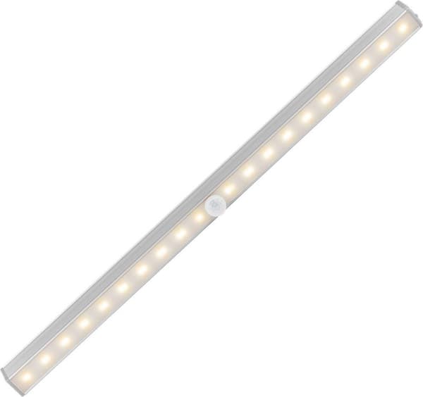 LED batteri undermonterad lampa - Med rörelsedetektor - 2,2W - Varmvit - 33 centimeter - skåpbelysning