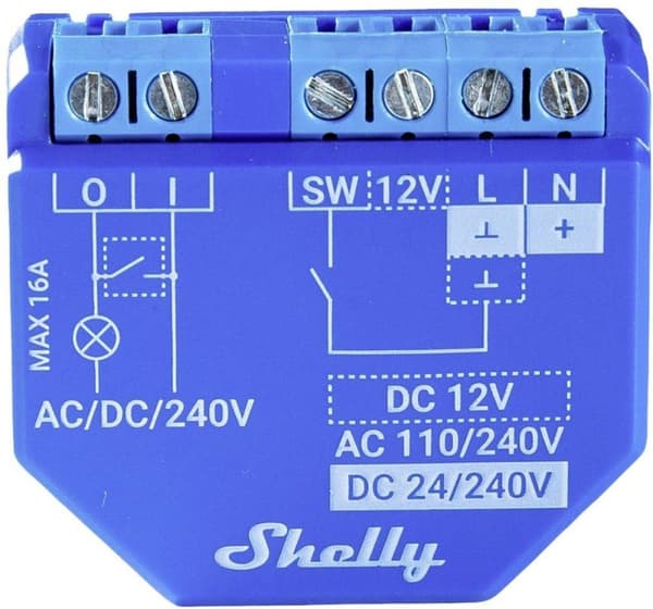 Shelly Plus 1 smart WiFi-switch