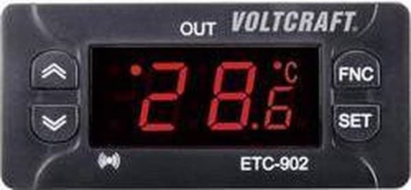 VOLTCRAFT ETC-902 lämpötilansäädin NTC, PTC -30 - 50 °C Rele 10 A (PxLxK) 58 x 77 x 34,5 mm