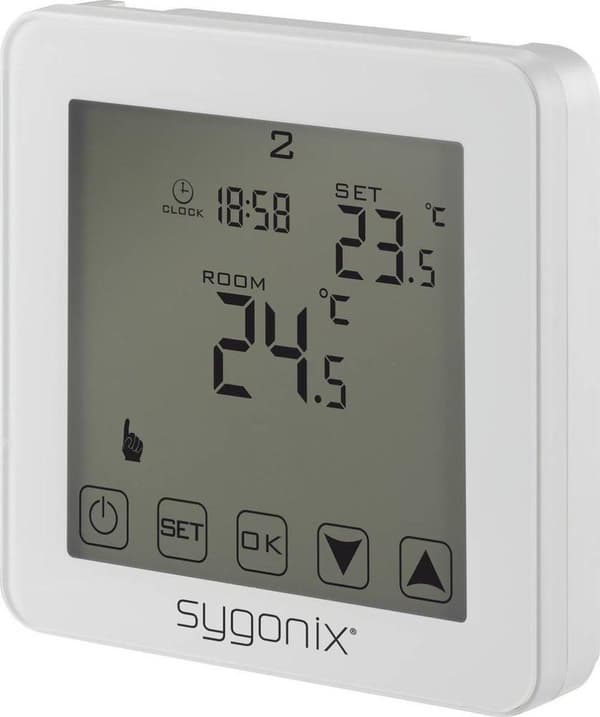 Sygonix Touch 2 Rumtermostat Indbygget (i væg) Ugeprogram 1 til 70 °C