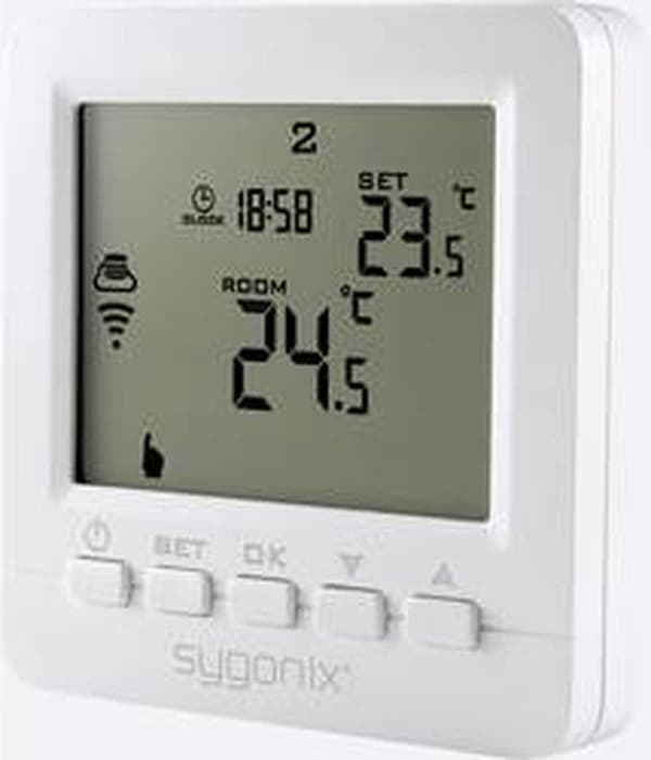 Sygonix Wireless huonetermostaatti Upotettu (seinään) Viikko-ohjelma 5 - 35 °C