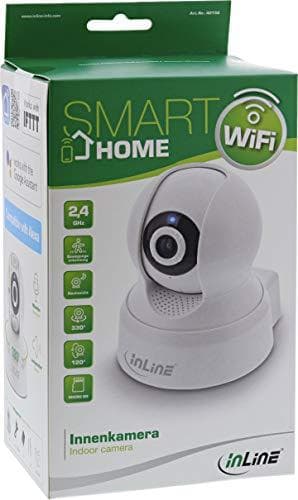 InLine SmartHome indendørskamera - IP-sikkerhedskamera - Indendørs - Kablet og trådløst - 45 m - Internt - Revolver (40156)