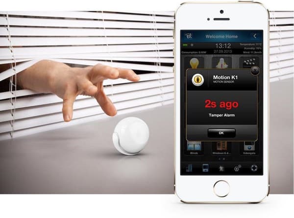 FIBARO-liiketunnistin - 4-in-1-monianturi - Sis. akku - Toimii FIBARO Home Centerin, Homeyn ja muiden Z-Wave-ohjaimien kanssa