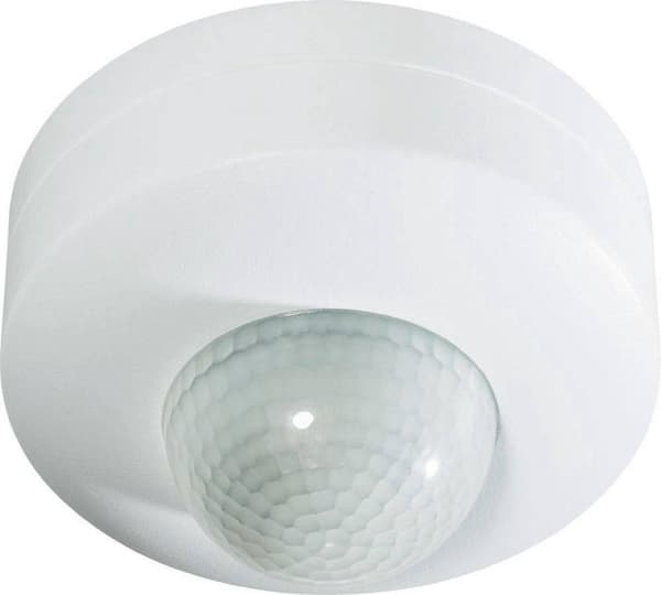 Renkforce 1296308 PIR bevægelsesdetektor Loft, Overflademonteret (på væg) 360 ° Relæ Hvid IP20