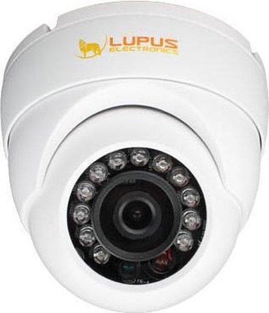 LUPUS-Electronics GEODOME LE 337HD - CCTV-kamera - dome - farve - 1,4 MP - 1280 x 720 - fast brændvidde - komposit - DC 12 V (13300) Hvid