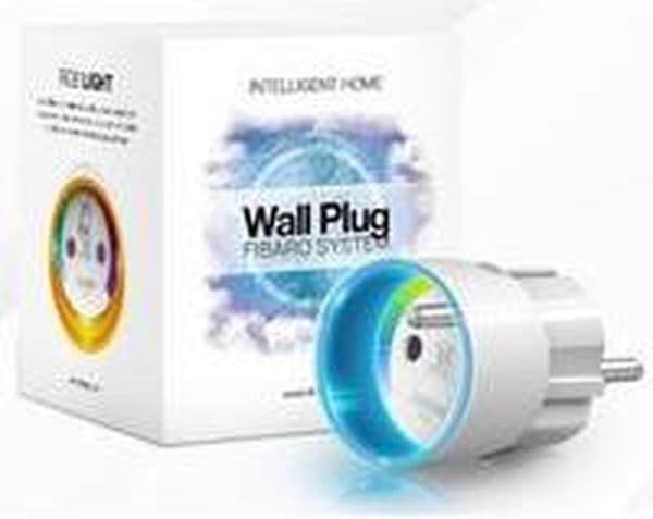 FIBARO Vægstik - Version til Belgien - Type E - Smart stik med energimåling - Fungerer med Boxx og Z-Wave