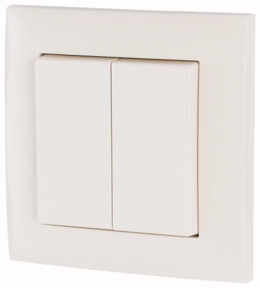Eaton xComfort radioknap 2-vejs, komplet, 55 mm blank, ren hvid, CPAD-00/194 (173412)