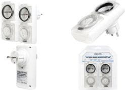 LogiLink mekanisk timer, sæt af 2, IP44, hvid - til markedet: D / NL / A / L - 1 stk (ET0006A)