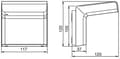 Miniatyrbillede 5 af 5: Steinel bevægelsesdetektor iHF AP IP54 160° RW 7m 3D KNX anth (059620)