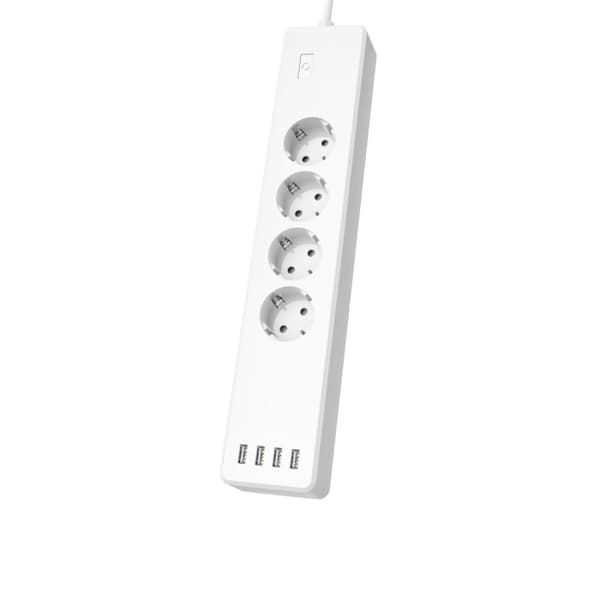 Hama WLAN stikdåse 4-vejs, uden hub, individuelt omskiftelig, 4-vejs USB