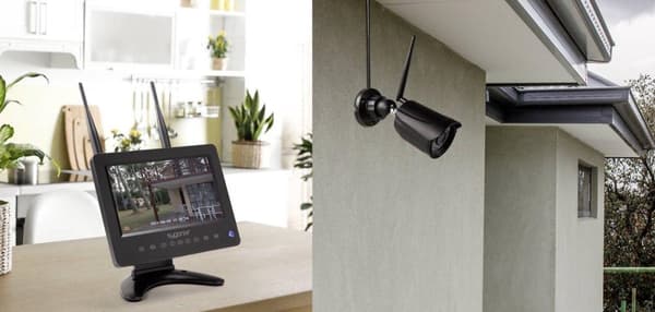 Sygonix SY-4548736 Trådløst sikkerhedskamerasæt 4-kanals med 1 kamera 1280 x 720 Pixel 2,4GHz