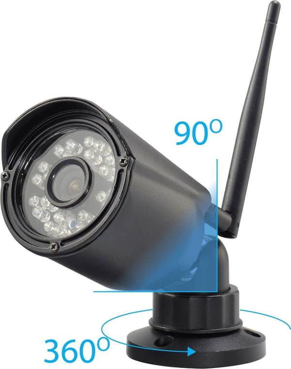 Sygonix SY-4548736 Trådløst sikkerhedskamerasæt 4-kanals med 1 kamera 1280 x 720 Pixel 2,4GHz