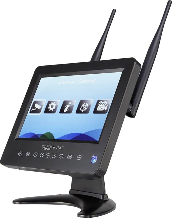Sygonix SY-4548736 Trådløst sikkerhedskamerasæt 4-kanals med 1 kamera 1280 x 720 Pixel 2,4GHz