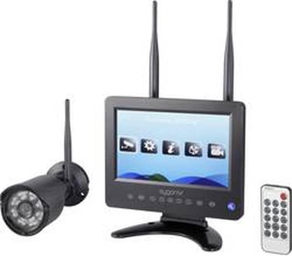 Sygonix SY-4548736 Trådløst sikkerhedskamerasæt 4-kanals med 1 kamera 1280 x 720 Pixel 2,4GHz