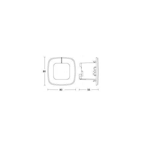 Steinel IR QUATTRO SLIM XS COM1 tilstedeværelsesdetektor 032951 (032951)