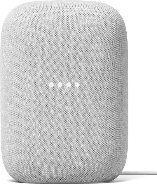 Google Nest Audio - Google Assistant - kritgrå - Chromecast - Android - iOS (Nest Audio Silver)