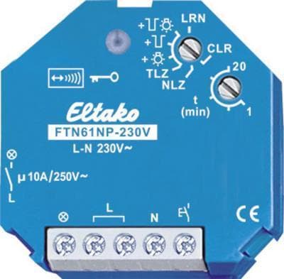 ELTAKO FTN61NP-230V radioaktuator trappe-timerkontakt OP 1 lav kontakt 10A/250V AC (30100130)