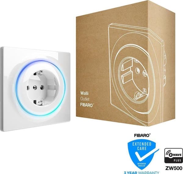 FIBARO Walli Outlet Type F - Smart stik med energimåling - NL version