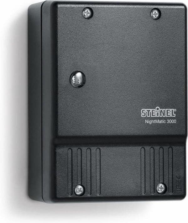 Steinel NightMatic 3000 Twilight switch Overflademonteret - Vandtæt IP54 - Sort