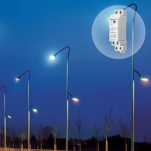 Finder 113182300000PAS skumringsafbryder, 1 NO, 16 A, 110 A, 230 VAC, smal bredde, 17,5 mm