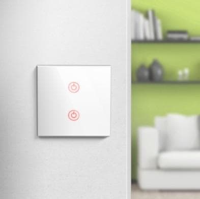 Hama Wifi kosketusseinäkytkin - Kytkin - Upotettu - Valkoinen