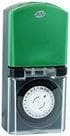 REV 0025710603 Timer, til inde og ude, mekanisk, 48 gange/dag, 30min. 3680W, sort