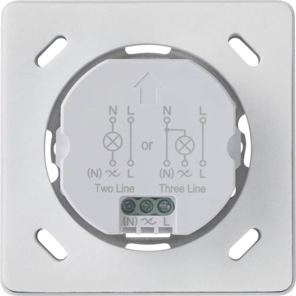 Sygonix SY-4755364 PIR bevægelsesdetektor Væg, Flush mount 190 ° Triac Hvid IP65