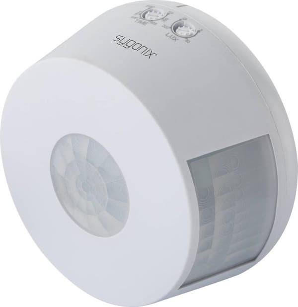 Sygonix SY-4755358 PIR bevægelsesdetektor Loft 360 ° Relæ Hvid