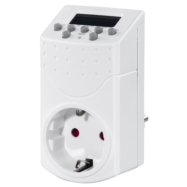 Hama Mini digital ugentlig timer, nøjagtig til minuttet, 20 programmer, hvid (00223306)