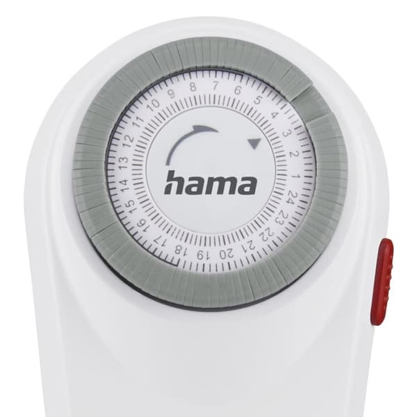 Hama Curved mekanisk timer til indendørs, 15-minutters intervaller, hvid (00223302)