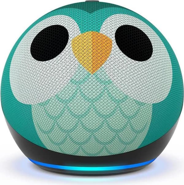 Amazon Echo Dot Kids (5. generation) - Amazon Alexa - Sfærisk - Flerfarvet - Tysk - Engelsk - Spansk - Fransk - Italiensk - Android - Fire OS - 4,4 cm