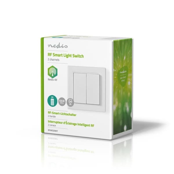 Nedis RFWS20WT Rf Smart Light Switch Dual