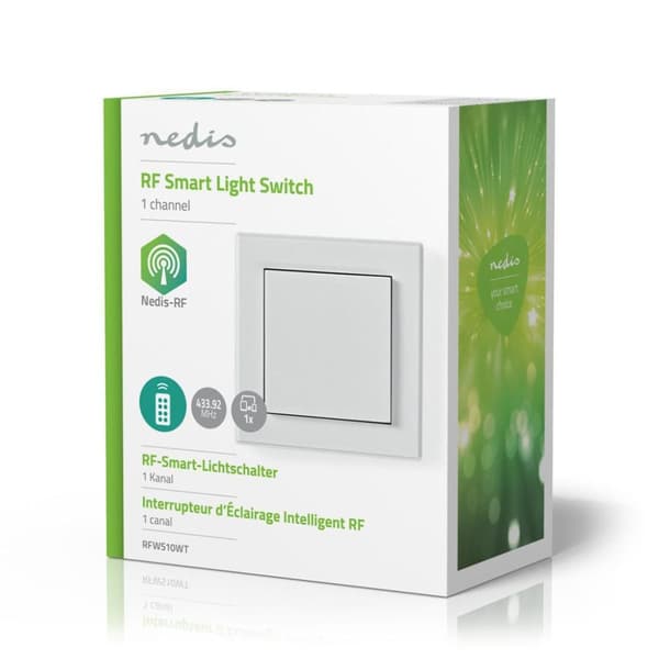 Nedis RFWS10WT Rf Smart Wall Switch Enkel