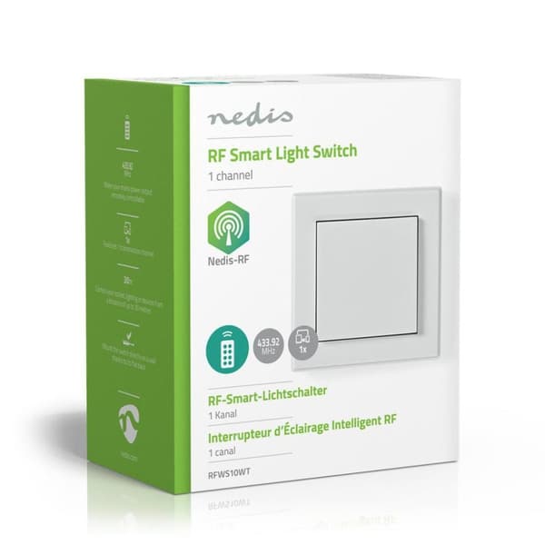 Nedis RFWS10WT Rf Smart Wall Switch Enkel