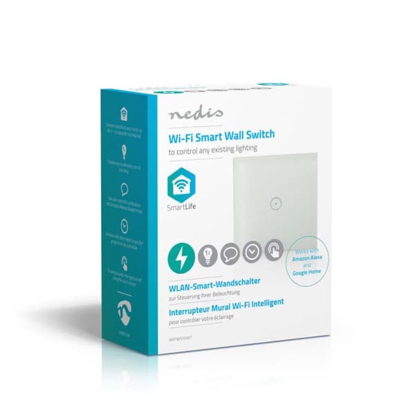 Nedis WIFIWS10WT Wi-fi Smart Light Switch Enkelt