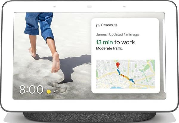 Google Nest Hub (Gen 2) – Google Assistant – suorakulmio – hiili – 17,8 cm (7 tuumaa) – 1024 x 600 pikseliä – espanja – italia (GA01892-IT)
