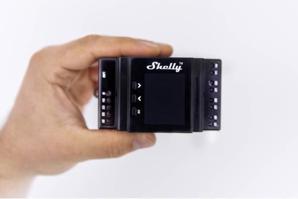 Shelly 4Pro PM Shelly DIN-skinnerelæ Bluetooth, Wi-Fi (Shelly 4Pro PM)