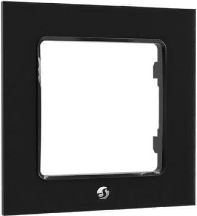 Tilbehør "Vægramme 2,50 cm (1") Vægknapramme Sort (WF1 sort)